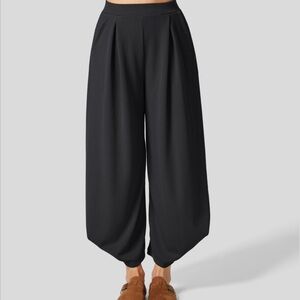 HALARA Ribbed High Waisted Pockets Solid Casual Harem Pants